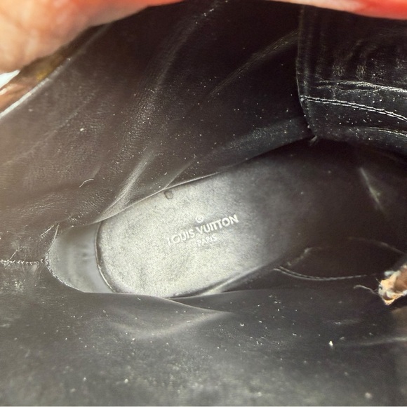 Louis Vuitton Black and Brown Lace-Up Boots MAO250 size 39 - Picture 6 of 15